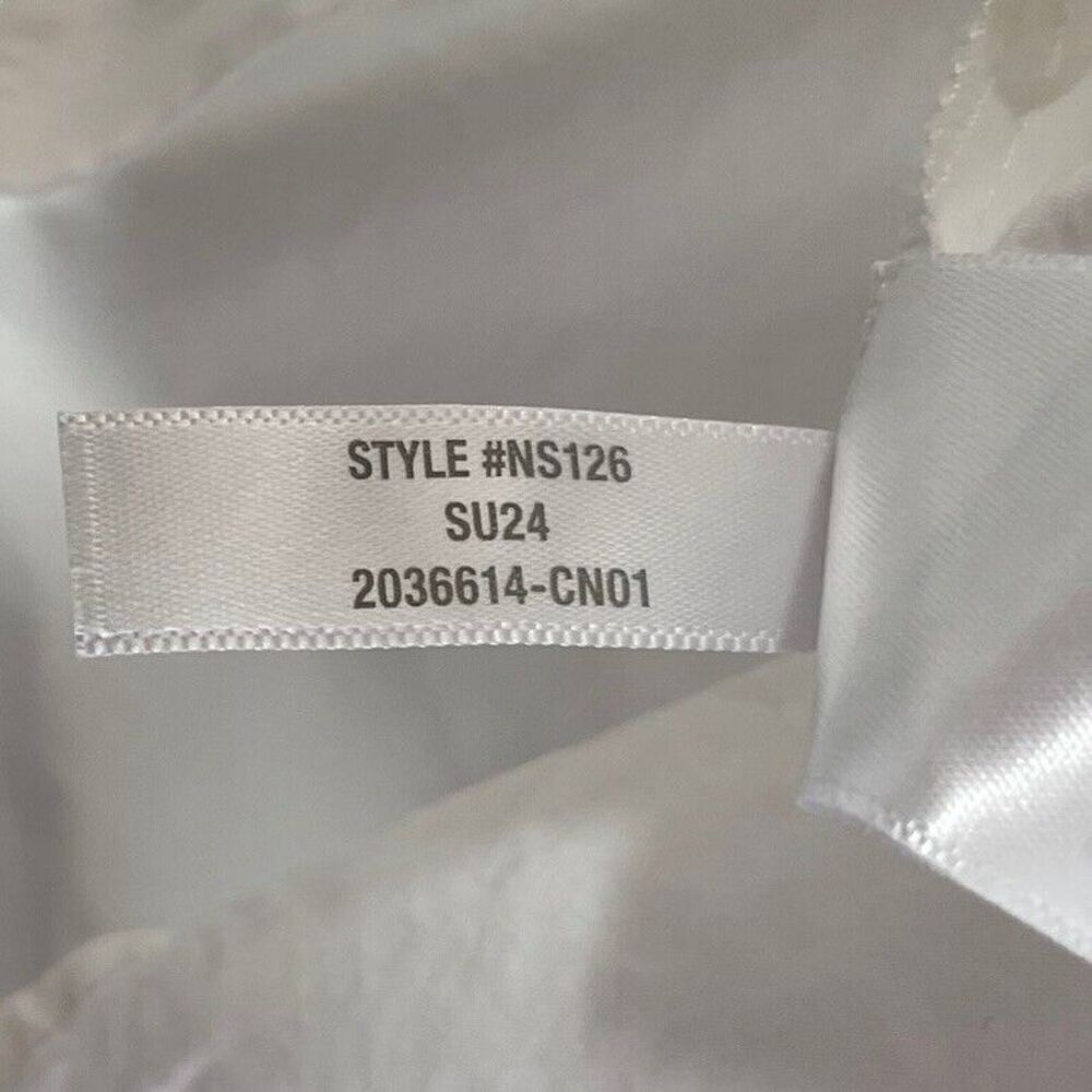 MADEWELL Shirt Dress Women XS Button Front Mini Cotton Poplin Crisp White NS126 - Picture 13 of 13